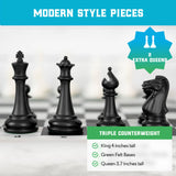 Best Chess Set Ever, 3x Tournament Set, Double-Sided Board