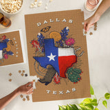 1000 PIECE PUZZLE Dallas, Texas, State Treasure Trove