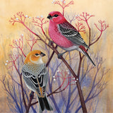 Pine Grosbeaks - 500 Piece Jigsaw Puzzle