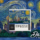 1000 PIECE PUZZLE Dallas, Texas, Starry Night City Series