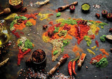 World Map in Spices 1000pc Enjoy Puzzle