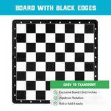 Best Chess Set Ever, 1x Travel Chess Set, Black Board