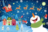 Holidays - Here Comes Santa Claus Christmas Gifts Snowman