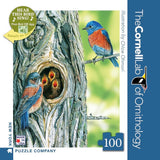 Western Bluebird Mini - 100 Piece Mini Puzzle