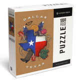 1000 PIECE PUZZLE Dallas, Texas, State Treasure Trove