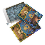 Bear Eyes: Harvest – 500-Piece Puzzle by Amanda Rose Warren