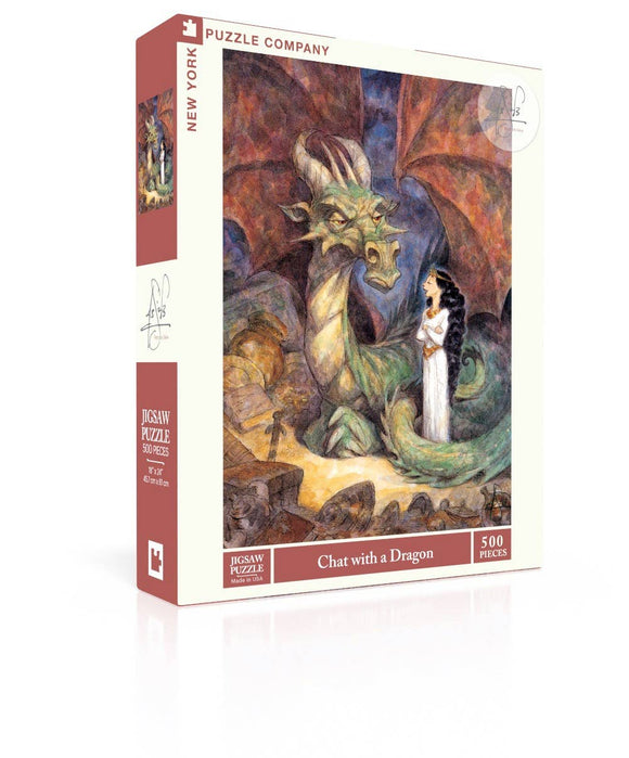 Chat with a Dragon - 500 Piece Jigsaw Puzzle