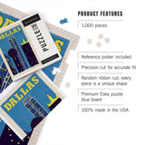 1000 PIECE PUZZLE Dallas, Texas, Woodblock