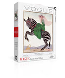 Lady on a Zebra - 500 Piece Jigsaw Puzzle