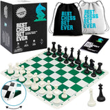 Best Chess Set Ever, 3x Tournament Set, Double-Sided Board