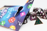 Mystery Loot: Plastic RPG Dice Set & Bonus Metal Die