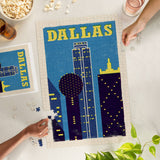 1000 PIECE PUZZLE Dallas, Texas, Woodblock