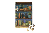 Cat Tales - Library books bookcase plants garden puzzle