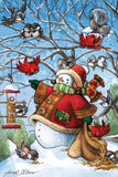 Frosty Feeds His Friends 48pc floor puzzle