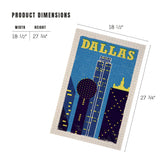 1000 PIECE PUZZLE Dallas, Texas, Woodblock