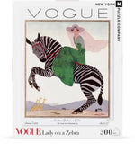 Lady on a Zebra - 500 Piece Jigsaw Puzzle