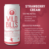 Strawberry Cream  - Premium Cane Sugar Soda, 12-Pack, Cans