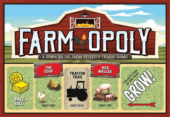 Farm-Opoly (new design) Board Game, by Late for the Sky