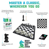 Best Chess Set Ever, 1x Travel Chess Set, Black Board