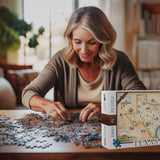 Texas State Map Jigsaw Puzzle - 1000-Pieces