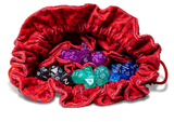 Dragon Storm Velvet Compartment Dice Bag: Red Dragon Scales