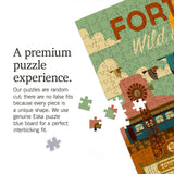 1000 PIECE PUZZLE Fort Worth, Texas, Geometric, Western Town