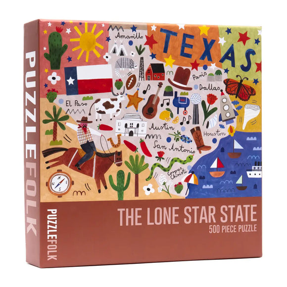 The Lone Star State 500 Piece Texas Puzzle