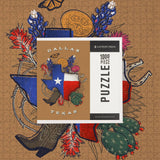 1000 PIECE PUZZLE Dallas, Texas, State Treasure Trove