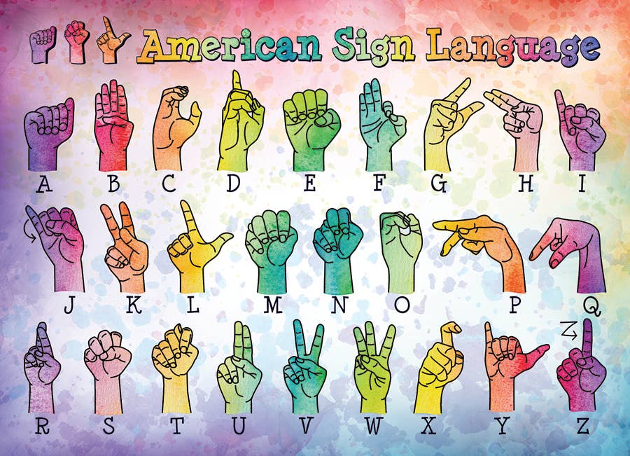 American Sign Language 500pc puzzle – House Rules Games