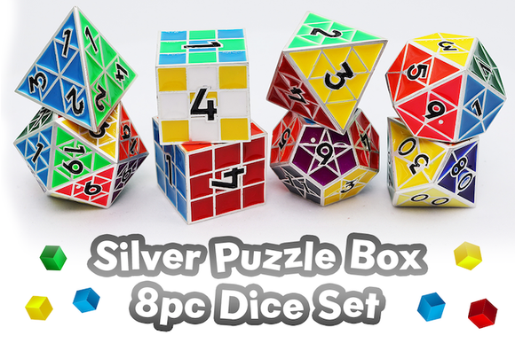 Puzzle Cube Dice Set (8ct)