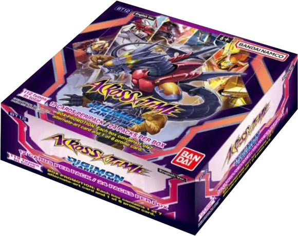 Digimon BT12 Across Time Booster Box House Rules Games Digimon BT12 Across Time Booster Box House Rules Games