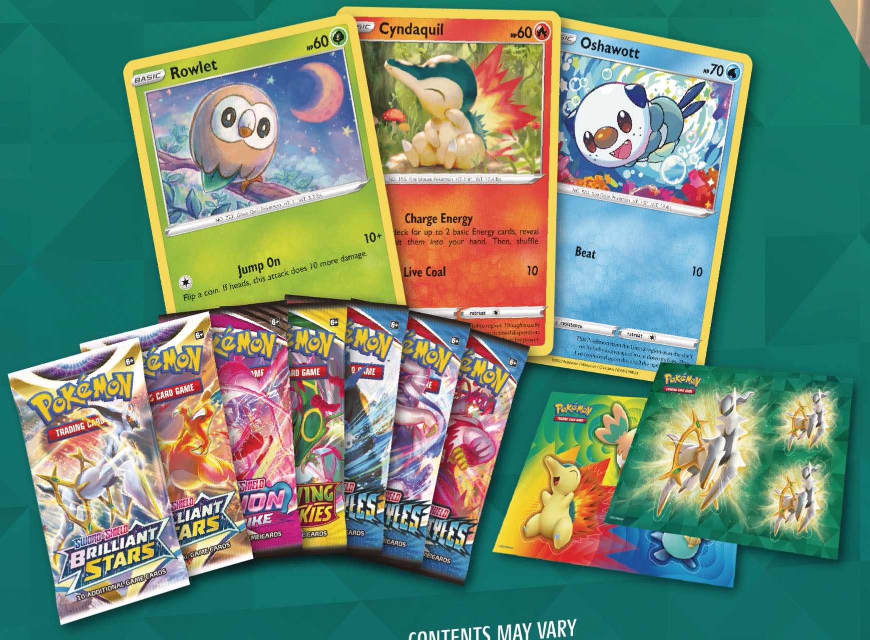 Pokmon TCG: Collector Bundle (Spring 2022: Rowlet/Cyndaquil/Oshawott) House Rules Games Pokmon TCG: Collector Bundle (Spring 2022: Rowlet/Cyndaquil/Oshawott) House Rules Games