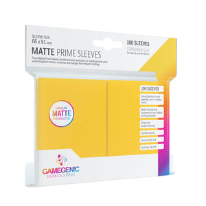 100 Count Matte Sleeves - Yellow