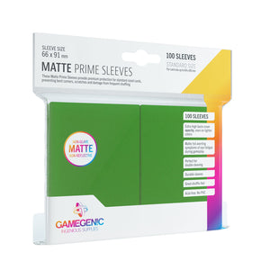 100 Count Matte Sleeves - Green