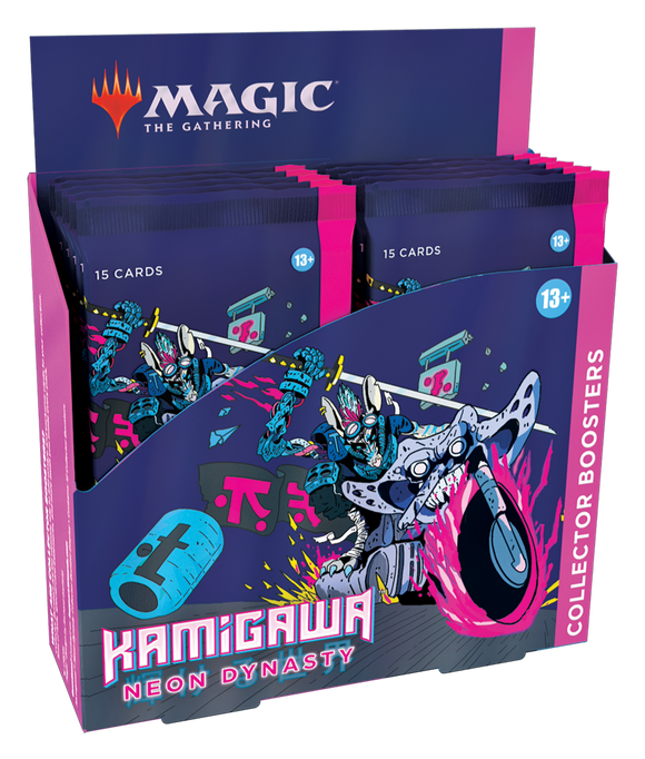 mtg kamigawa booster box Magic TCG The Gathering Neon Dynasty Theme card pack includes several cards interconnected by theme MtG Saviors of Kamigawa Booster