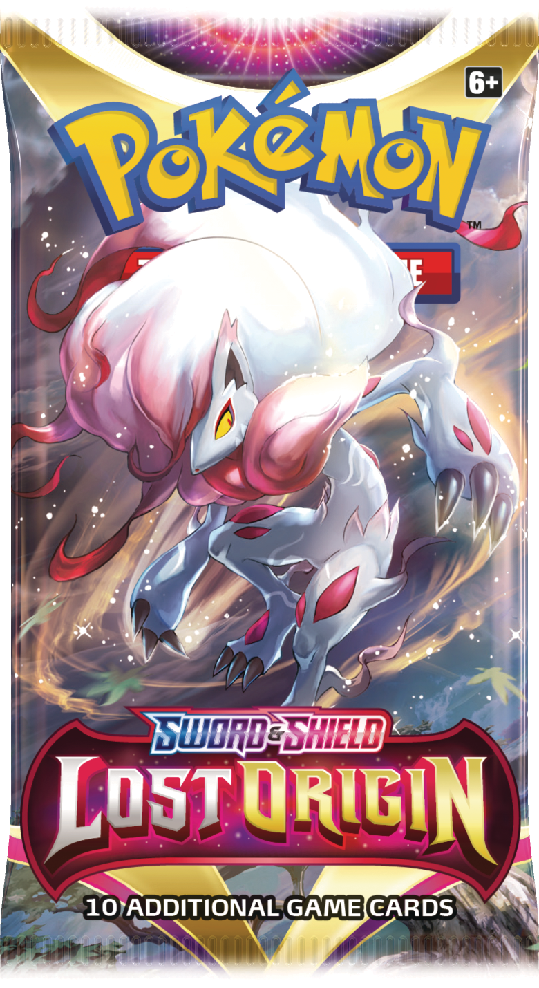 pokémon tcg booster packs from the sword & shield series Pokémon TCG: Sword & Shield—Lost Origin Booster Pack – House Rules Games