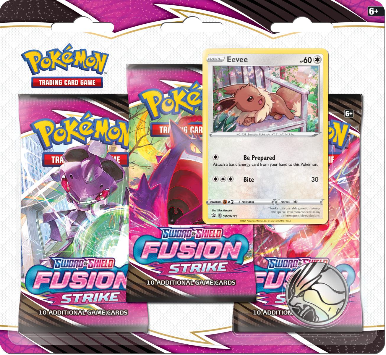 Pokmon TCG: Sword & ShieldFusion Strike Three-Booster Blister  House  Rules Games