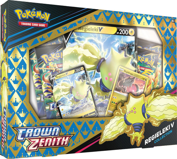 Pokémon TCG Crown Zenith Regieleki V/Regidrago V Collection Box