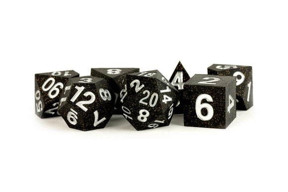 MDG Sharp Edge Silicon Rubber Dice 7ct Set